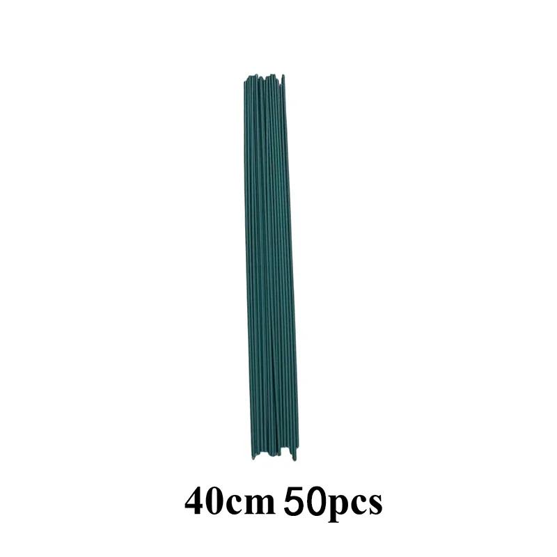 30/40cm Green Flower Stem Sticks DIY Floral Material Handmade Wire Stem Accessories Twist Bar Accessories