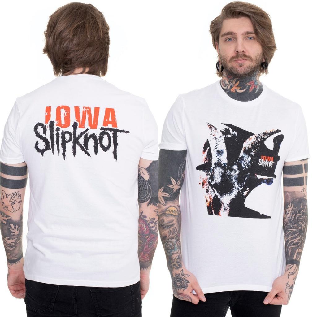 Iowa Goat Slipknot Band T-Shirt Baumwolle Grafik-T-Shirt Unisex Unisex Sommer Streetwear