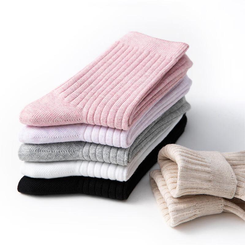 Tri-polar Women s All-Cotton Mid-Calf Socks 36-40