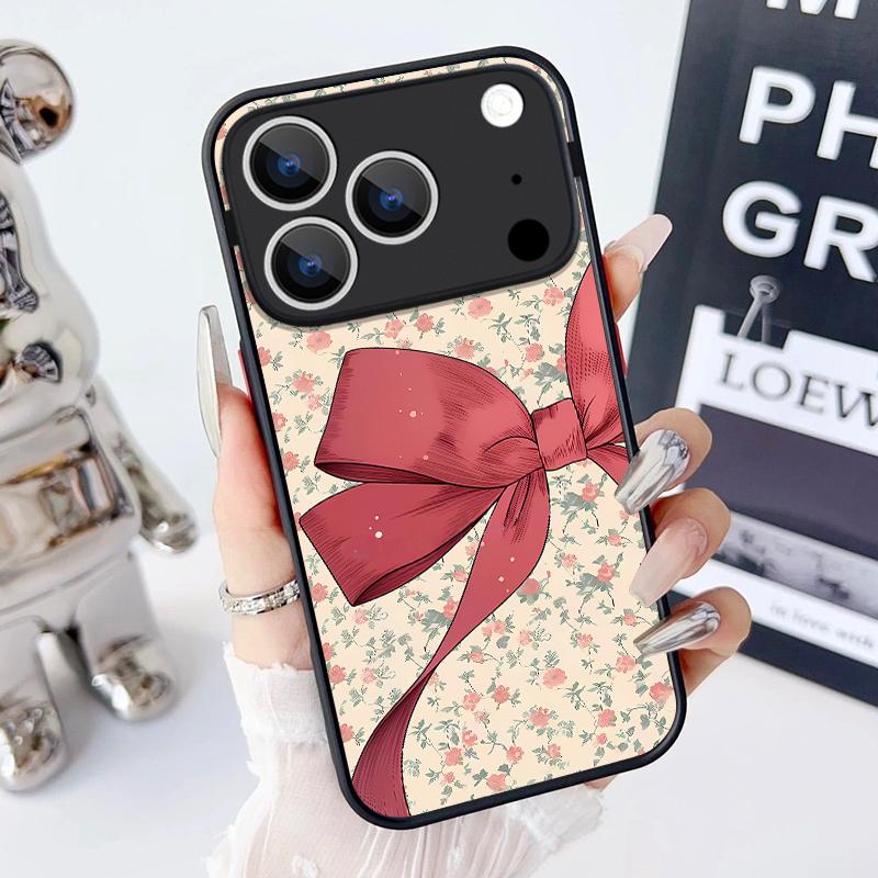 Colorful Bowknots Pattern Case For iPhone 17 Pro Max Magnetic For Magsafe Hybrid TPU+PC Matte Cover For iPhone 16 Pro Max 15 14 13 12 11 16E Air