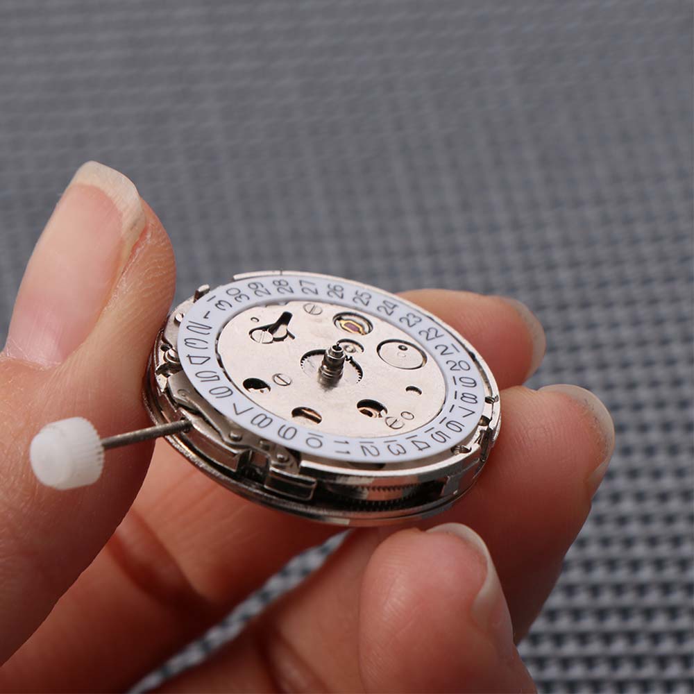 3 Hands 2813 Watch Movement White Movement Watch Movement Replacement Watchmaker Use
