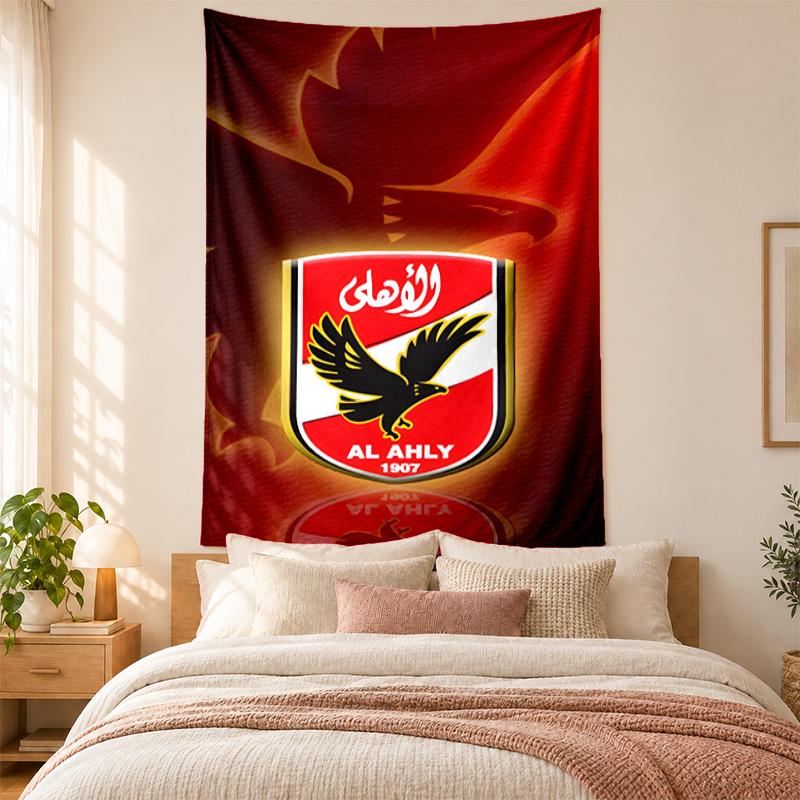 Al Ahly FC Tapestry highquality for decorating living room bedroom dorm walls ideal as bedroom wallart orholiday gift