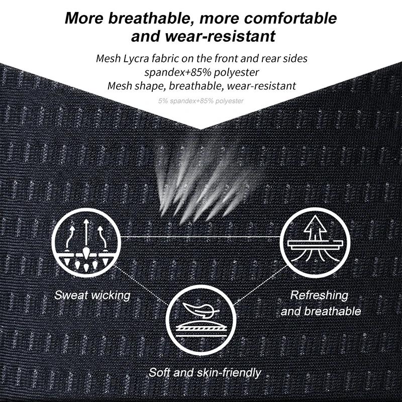 X-TIGER Men's Cycling Underwear Shorts 5D Padded Sports Riding Bike MTB Liner Shorts with Anti-Slip Leg Grips Bicycle Underwear
