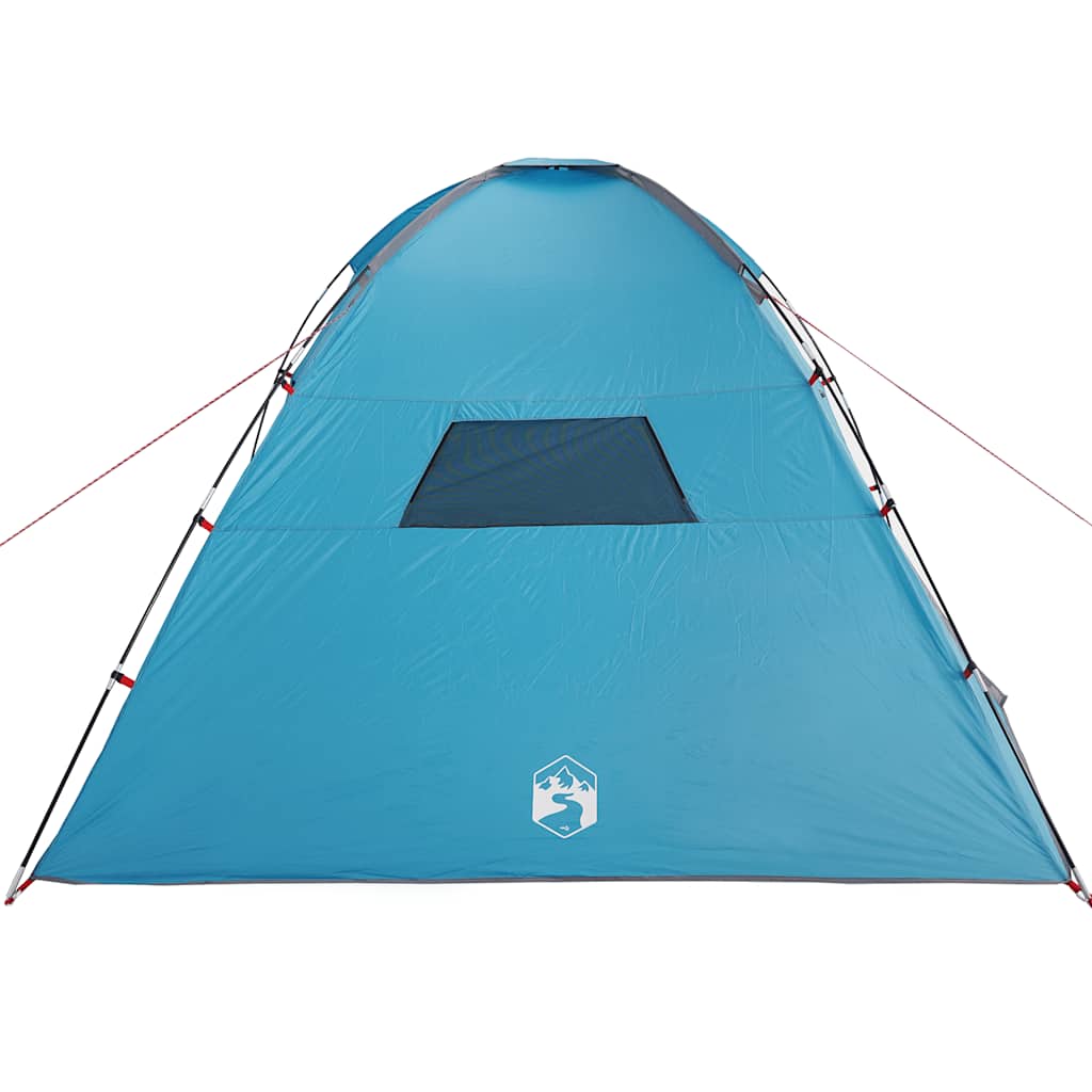 8 Person Camping Tent Blue Waterproof