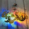 Ramadan Eid Mubarak Led Fairy String Light Moon Star Islam Muslim Hanging Decor