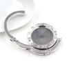 Foldable 25mm Bag Hook Table Hanger with Gemstone Base, 35g