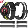 No Gap Silicone Strap For Samsung Galaxy Watch 7/6/5/4 40mm 44mm 5 Pro 45mm Magnetic Bracelet Belt Galaxy Watch 4 6 Classic Belt