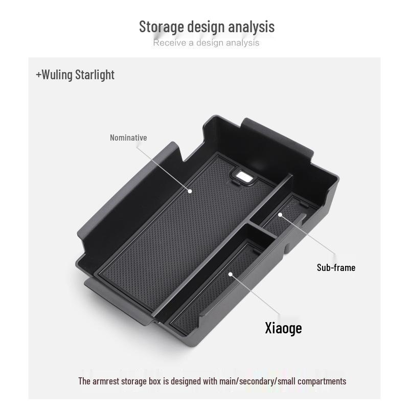 23-24 Wuling Starlight Car Console Armrest Storage Box & Organizer