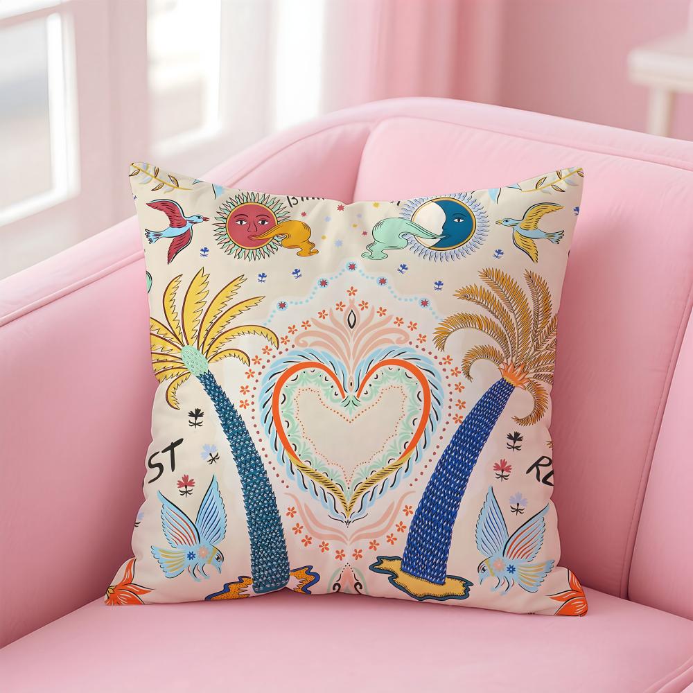 B-Bimba Y Lola Cushion Cover Pillowcase Short Plush Invisible Zipper Room Sofa Cushion Cover