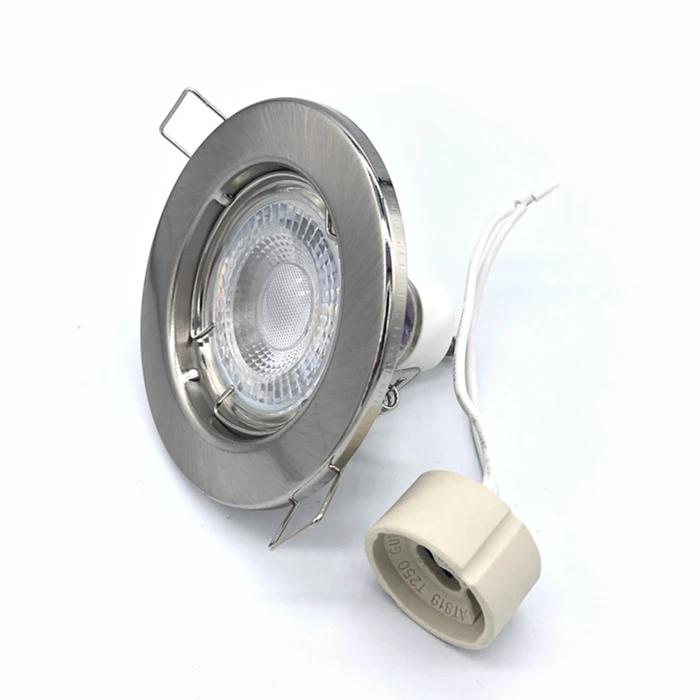 High Quality MR16 GU10 Bulb Holder Recessed LED Spotlights Frame Adjustable Ceiling Light Led Holders Cutout 45mm