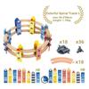 New Colorful Spiral Wooden Tracks All Kinds Railway Bridge Piers fit for Brand Wooden Train Tracks Toys for Children Gift
