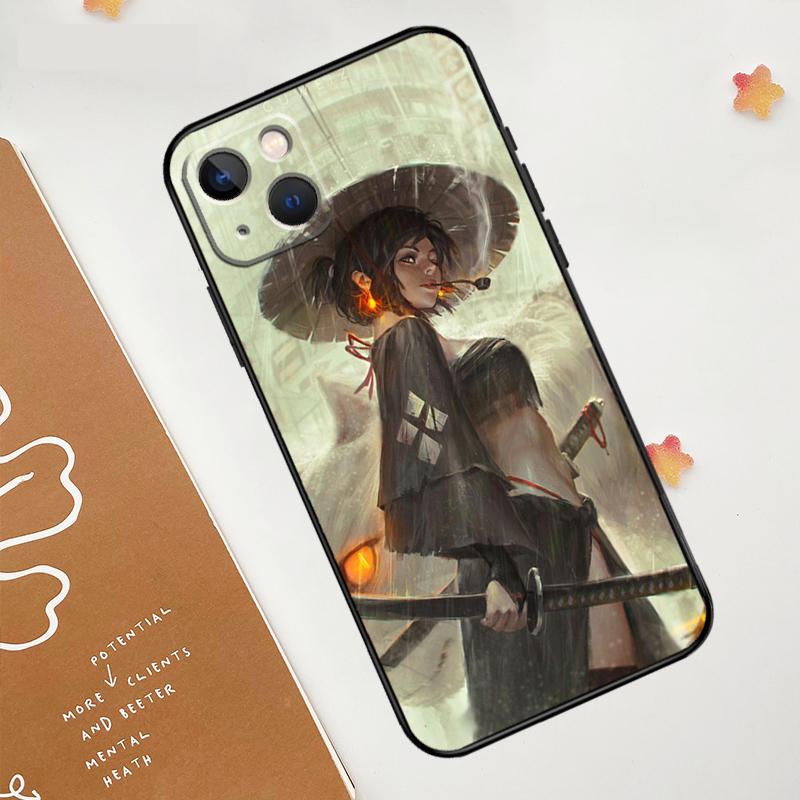 

Anime Girl Samurai Case For iPhone 17 Pro Max 17 Air 15 14 13 12 11 16 Pro Max mini 16e 15 16 Plus Funda Cover iPhone 17 Pro