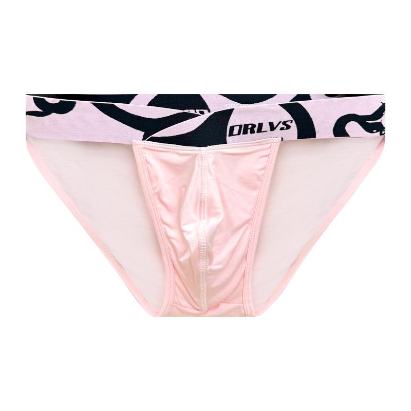 1Pc Sexy men's triangle underwear Modal breathable fitness low waist sports breathable high slit underwear men