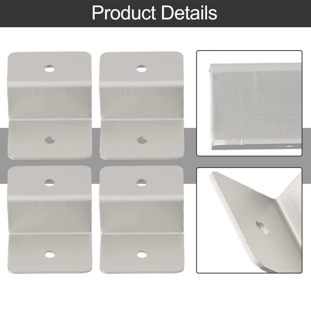 Compatible with Various Specifications of PV Modules these Z brackets come with Stainless Steel SUS304 Tightening Parts