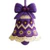 Handmade Christmas Bell Ornament DIY Knitted Santa Claus Bell Crochet
