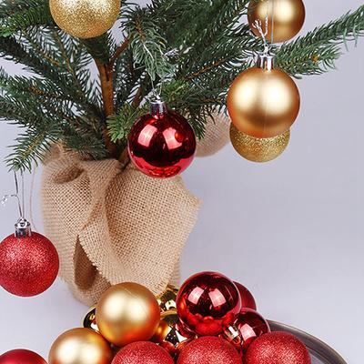 24 Pcs/Set Christmas Baubles Ornament Ball 12 Colors Glitter Party Home Wedding Garden Decoration For Christmas Tree Decoration