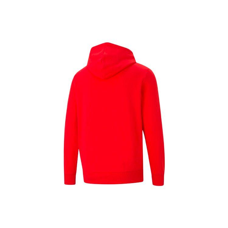 Puma Color Block Hooded Print Sweatshirt Men Tops Red 531369-11