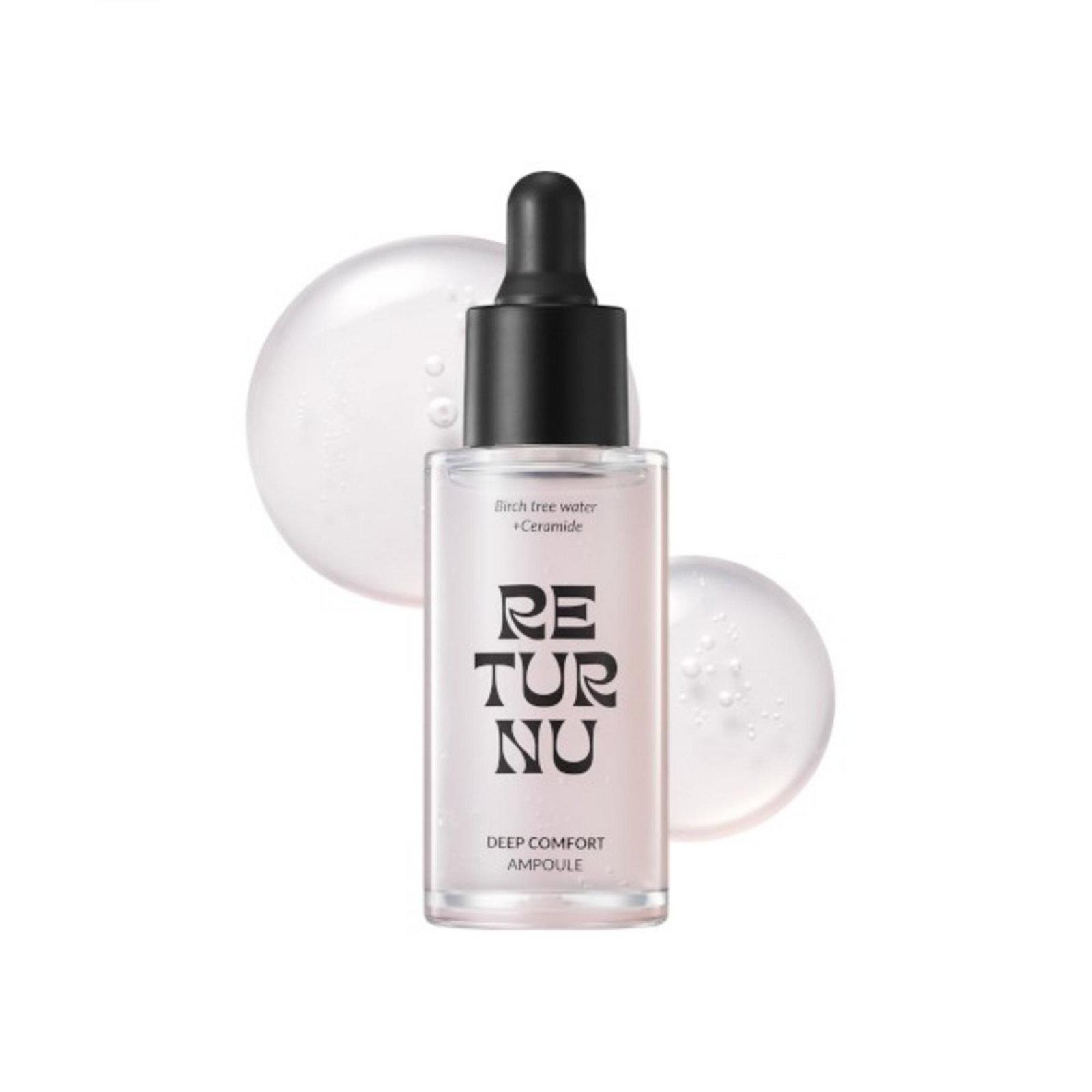 Returnu, Tiefer Komfort, Tiefe Feuchtigkeit, Ampullen Behandlungs-Serum, Für das Gesicht, Für Frauen, 30 ml