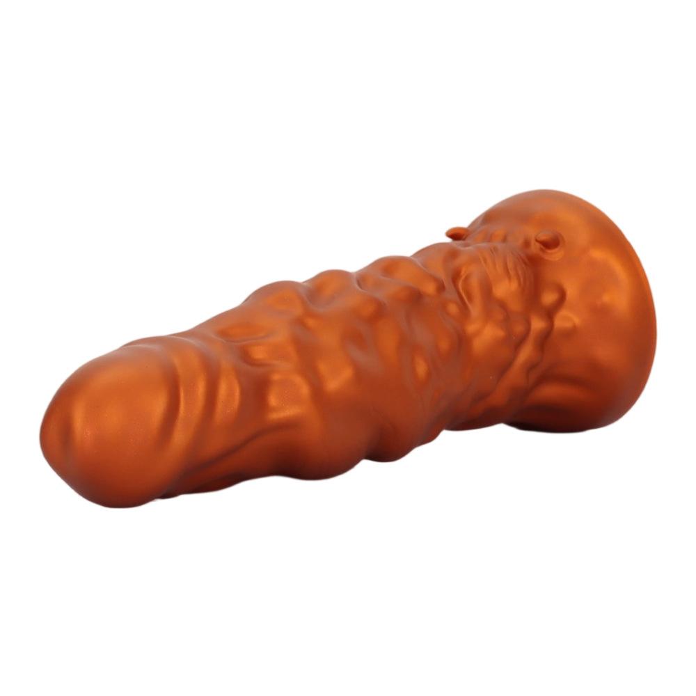 New Liquid Silicone Shaped Dildo Simulation Penis Soft Flesh Realistic Couple Flirting Chrysanthemum Massage Female Toy