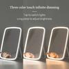 Vanity Lights USB Tricolor Light Foldable Makeup Mirror Bathroom Dressing Table Lighting Dimmable LED Vanity Light For Beauty