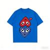 2026 Summer New Play Trendy Brand Men's and Women's Casual Heart Printing Round Neck Couple Outfit Top Short Sleeves T-shirt