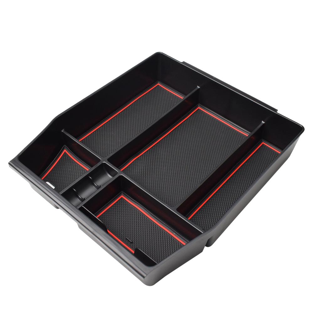 For    2024 2025 Ford F150 Center Console Tray Organizer Armrest Storage Box Container Secondary Car Box Accessories
