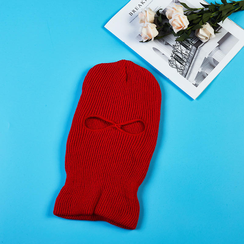 Thermal Knitted Balaclava Full Face Mask Open-Hole for Cold Weather Winter Outdoor Windproof Ski Mask for Men Women