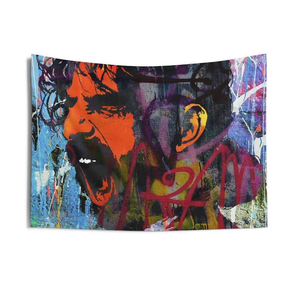 Frank Zappa indoor graffiti scream tapestry 75x100