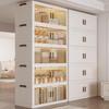 Mobile Storage Cabinet with Shelves - Kitchen, Bedroom, Living Room - No Installation Needed