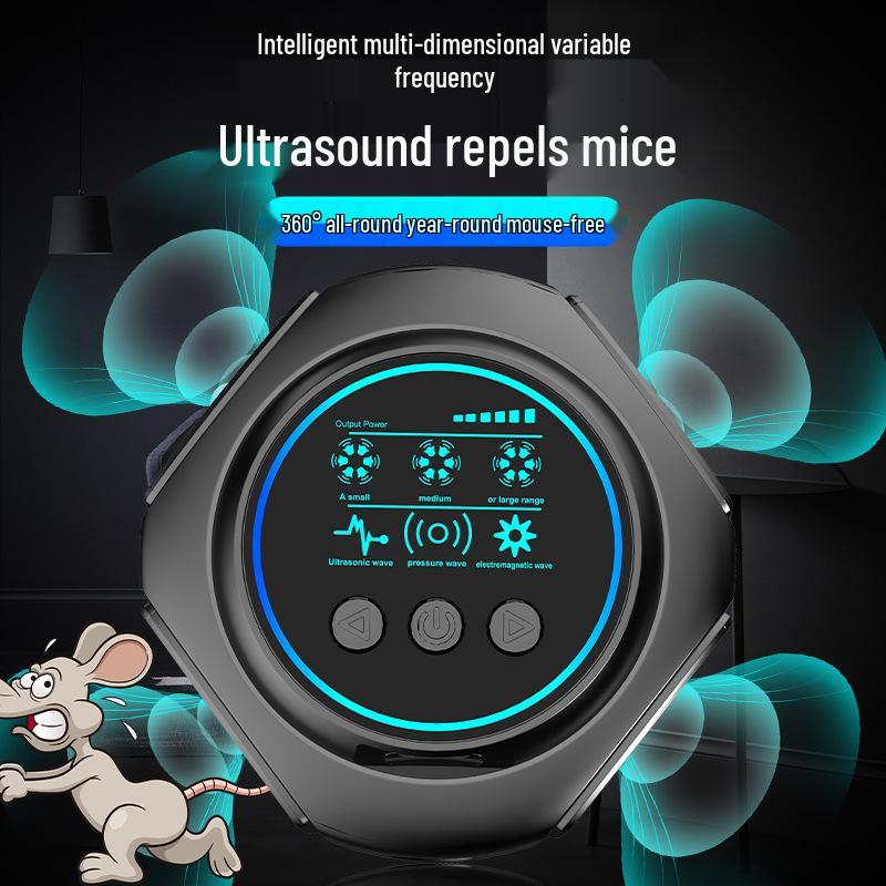 Upgraded 4-in-1 Ultrasonic 360° Pest Repellent: Mosquito & Rodent Repeller