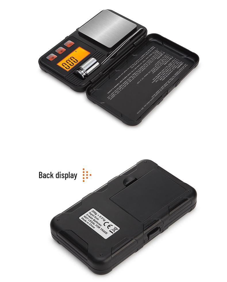 High-Precision Electronic Jewelry Scale - Pocket-Sized Tool for Gold & Carat Measurement