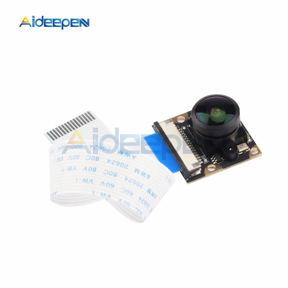for Raspberry Pi 4 Camera Video Module 5 Megapixels 1080p Sensor OV5647 Webcam for Raspberry Pi 3/4 65 130 160 222 Degree 3.6MM