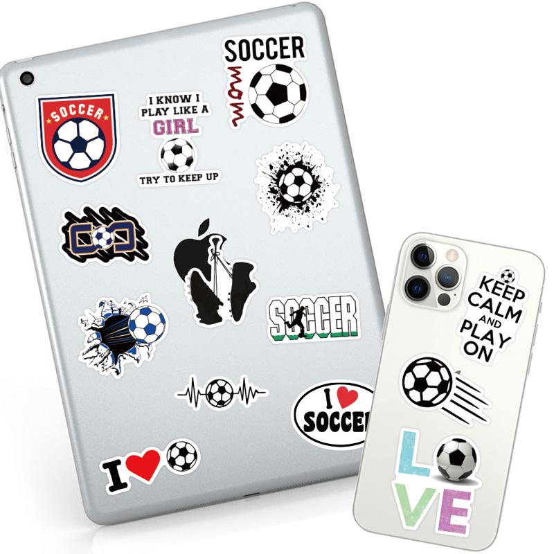 50 Pcsset Football Soccer Graffiti Stickers For Laptop Phone Luggage Notebook Decal Decoration Scrapbook Sticker Kids Gift