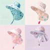 Kids Sun Protection Cap With Adjustable Fit And Wide Brim For Spring And Summer Use