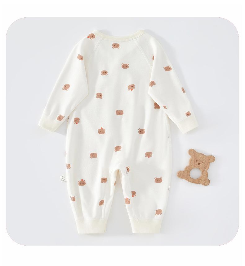 Newborn Pure Cotton Jumpsuit: All-Season Butterfly Romper for 0-6 Months