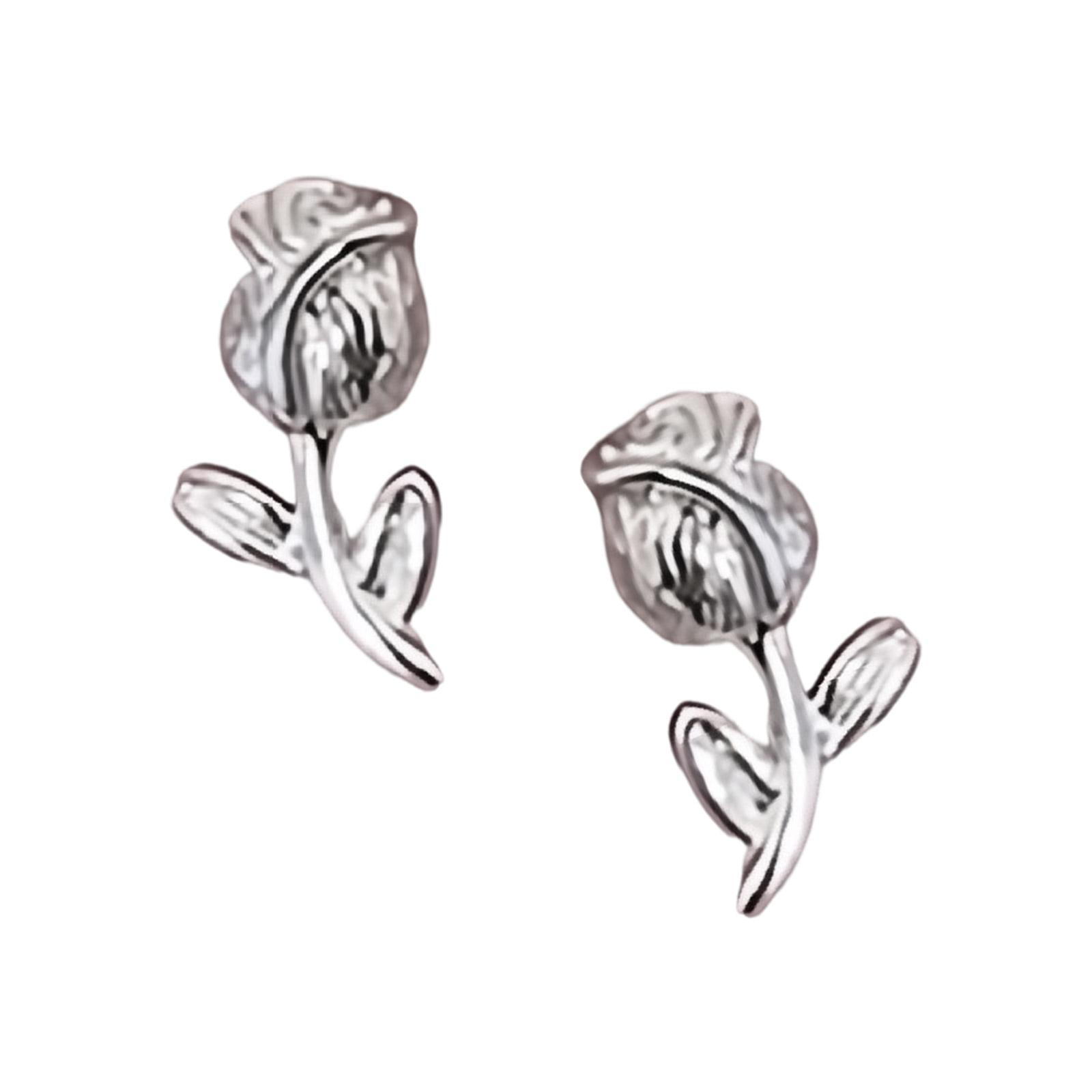 

Элегантные серьги-пусеты в виде цветка тюльпана для женщин, легкая медная бижутерия, идеальный подарок на день рождения, годовщину