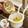 Kitchen Sink Strainer 2 IN 1Stopper One-click Opening Hanging Filter Basket Dishwasher Sink Strainer Quickly Drain Storage Tool
