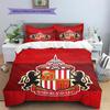 Sunderland AFC Pattern Bedding Home Decoration Birthday Gift (1 * duvet cover + 2 * pillowcase, without core)