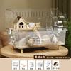 Großer Acryl Klar Hamster Villa Käfig für Syrische Gold Teddybär Luxus Lebensraum Stapelbar DIY Lebensraum Terrarium