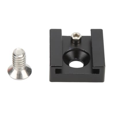 Cold Shoe Mount Adapter with 14in Screw for Camera Cage Flashlight Monitor Microphone