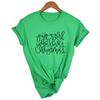 Just A Girl Who Loves Christmas Print Women Xmas T Shirt Harajuku Short Sleeve T Shirt