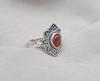 Handmade Sunstone Ring: Sterling Silver Boho Gemstone Jewelry