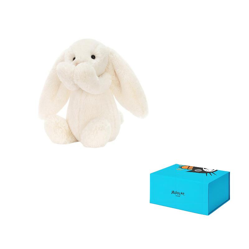

JELLYCAT Стеснительный Зайчик Белая Кукла Плюшевая Кукла 13см/18см/31см/36см/51см/67см/108см Высота 18cm белый