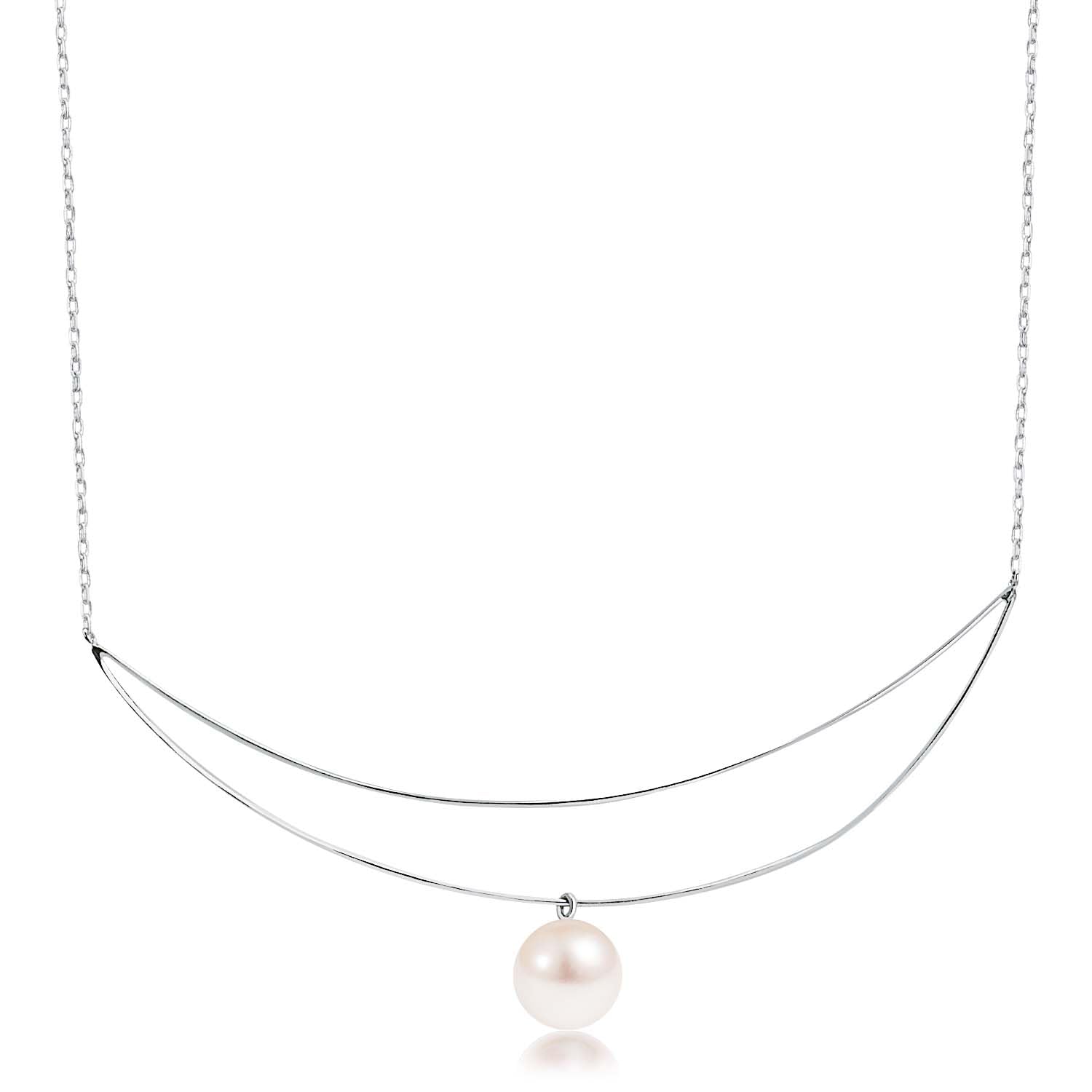 

Necklace Akoya Pearl Single Pearl Double Line Pt900 Platinum [Lara Christie] Women s lp56-0005-pt платиновий