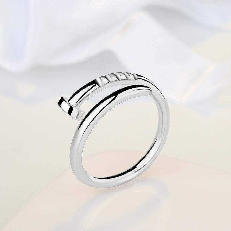 Light Luxury Style Nail Open Ring, Niche Design Ring, Male and Female Couple's Ring, Versatile