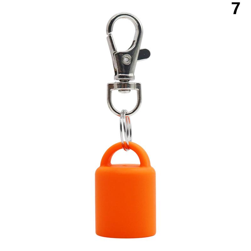 High Quality Practical Silicone Keychain Cap Portable Durable Holder Keychain Compatible For Lip Balm Lipstick Storage Cap