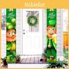 St. Décor Festif de la Saint-Patrick-Rideau de Porte Durable-Bannière Verte Irlandaise
