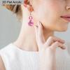Chic Pink Boxing Gloves Acrylic Earrings for Women Simple Fashion Earrings Holiday Earrings  Perfect Holiday Gift for Friends and Family