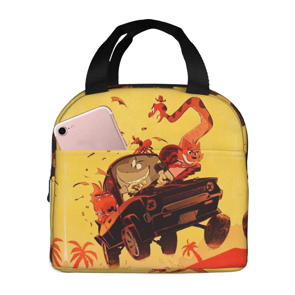 Custom Bad Guys Lunch Bag Men Women Warm Cooler Insulated Lunch Boxes for Adult Office