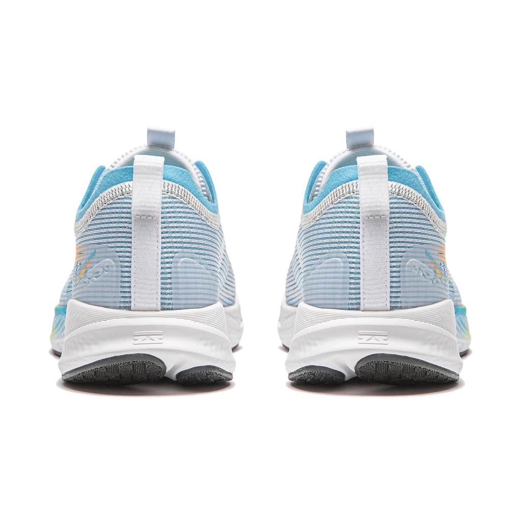 Li Ning Fashionable Versatile Double Layer Fabric Youth Running Shoes Kids Sneakers White Blue YKFU014-5